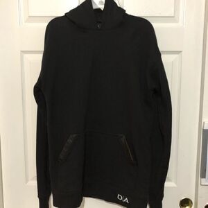 DA Men’s Black Long Hoodie Size L